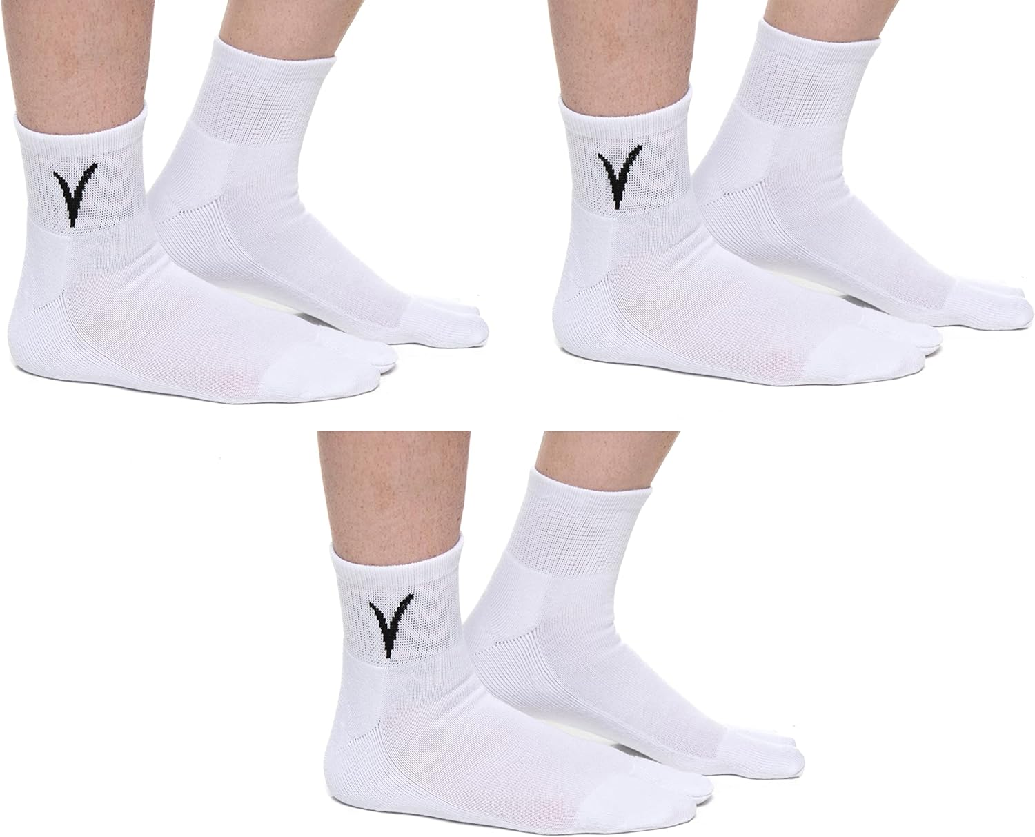 300足】足袋 ソックス ストレッチ メンズ レディース 白 ホワイト / 2